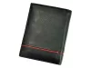 Pierre Cardin SAHARA TILAK15 331 fekete-piros férfi bőr pénztárca 9.7 x 13 x 2.8 cm