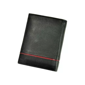   Pierre Cardin SAHARA TILAK15 331 fekete-piros férfi bőr pénztárca 9.7 x 13 x 2.8 cm