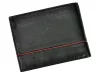 Pierre Cardin SAHARA TILAK15 8806 fekete-piros férfi bőr pénztárca 12 x 9,5  cm