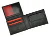 Pierre Cardin SAHARA TILAK15 8806 fekete-piros férfi bőr pénztárca 12 x 9,5  cm