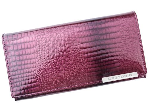 Gregorio GF106 piros női bőr pénztárca 19 x 10 x 3 cm