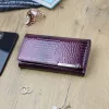 Gregorio GF114 magenta lakkbőr női pénztárca 17.5 x 9.5 x 3.3 cm