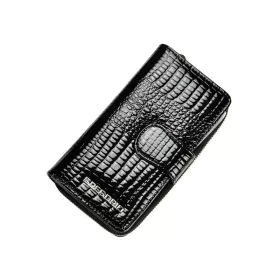   Gregorio GF116 fekete lakkbőr női pénztárca 9.5 x 17 x 3.3 cm