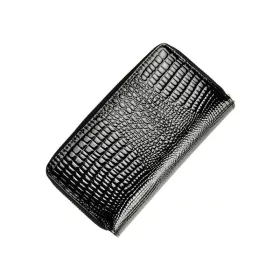   Gregorio GF116 fekete lakkbőr női pénztárca 9.5 x 17 x 3.3 cm