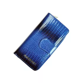   Gregorio GF116 kék lakkbőr női pénztárca 9.5 x 17 x 3.3 cm