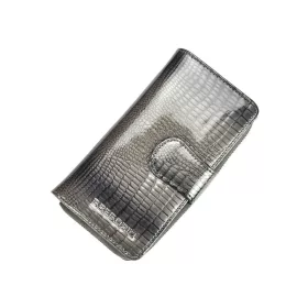   Gregorio GF116 szürke lakkbőr női pénztárca 9.5 x 17 x 3.3 cm