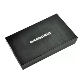   Gregorio GF119 fekete női bőr pénztárca 20 x 10.5 x 2.8 cm