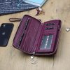 Gregorio GF119 magenta lakkbőr női pénztárca 20 x 10.5 x 2.8 cm