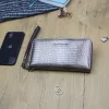 Gregorio GF119 szürke lakkbőr női pénztárca 20 x 10.5 x 2.8 cm