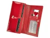 Gregorio BC-106 piros női bőr pénztárca 19 x 10 x 3.3 cm