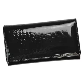   Gregorio BC-114 fekete női bőr pénztárca 17.5 x 9.5 x 3.3 cm