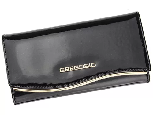 Gregorio ZLF-106 fekete női bőr pénztárca 19 x 10 x 3.5 cm