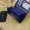 Gregorio ZLF-114 navy női bőr pénztárca 17.5 x 9.5 x 3.5 cm