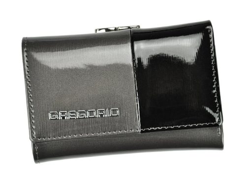 Gregorio DUO-117 szürke női bőr pénztárca 12.3 x 8.2 x 3 cm