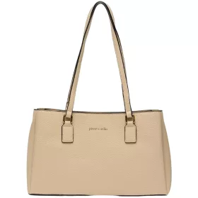   Pierre Cardin bézs rostbőr női kézitáska, válltáska 36 x 21 x 10 cm