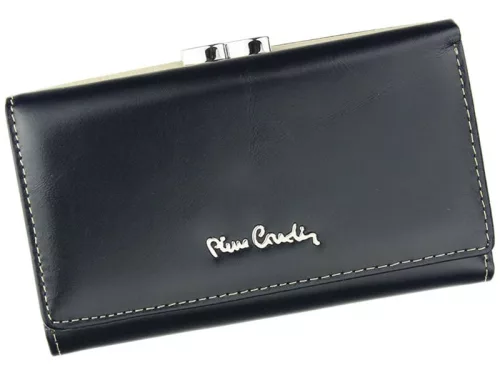 Pierre Cardin 01 LINE 108 fekete női bőr pénztárca 14.5 x 8.5 x 3 cm 