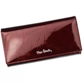   Pierre Cardin 02 LEAF 106 piros női bőr pénztárca 19 x 10 cm