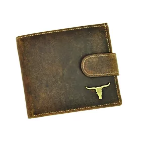   Wild RM-01L-BAW-6498 BUFFALO barna férfi bőr pénztárca 12 x 10 x 2.5 cm