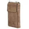 Hide & stitches paint rock drapp valódi bőr telefontáska, crossbody 19 x 11,5 cm