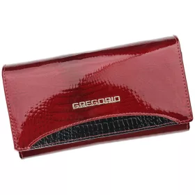   Gregorio GP-114 piros női bőr pénztárca 17.5 x 10 x 3.5 cm