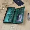 Gregorio SH-100 zöld női bőr pénztárca 18.5 x 10 x 3.5 cm