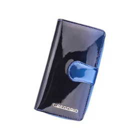 Gregorio SH-116 kék női bőr pénztárca 9.5 x 17 x 3.3 cm