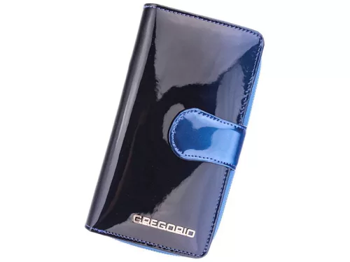 Gregorio SH-116 kék női bőr pénztárca 9.5 x 17 x 3.3 cm