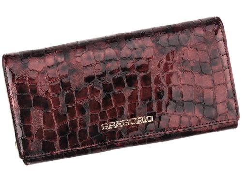 Gregorio FS-114 bordó női bőr pénztárca 17.3 x 9.8 x 3.5 cm
