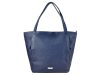 Patrizia 318-018 sötétkék női bőr válltáska, shopper 45 x 36 x 13 cm 