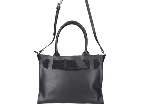 Innue V8562 fekete női bőr válltáska 33 x 25 x 14 cm