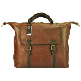   Gregorio 7504 VIT konyakbarna bőr utazótáska 50 x 38 x 20 cm