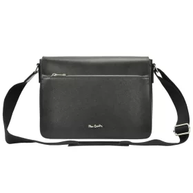   Pierre Cardin FRZ 1638 fekete férfi marhabőr oldaltáska, aktatáska 36 x 25 x 10 cm
