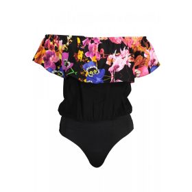 Desigual női mintás, ejtett vállú body