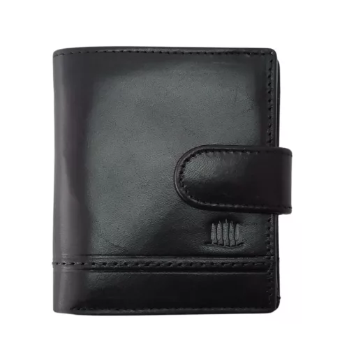 Giorgio Carelli férfi barna bőr pénztárca RFID, 8,5 x 10 cm