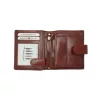 Giorgio Carelli férfi barna bőr pénztárca RFID, 8,5 x 10 cm