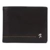 Rovicky N992-CMC fekete férfi valódi bőr pénztárca 12.5 x 9.5 x 3 cm