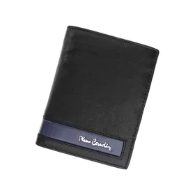   Pierre Cardin CB TILAK26 330 RFID fekete-piros férfi bőr pénztárca 9,5 x 13,3 cm
