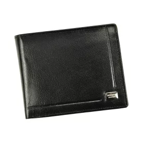   Rovicky PC-103-BAR RFID fekete férfi bőr pénztárca 12 x 9 x 2.5 cm