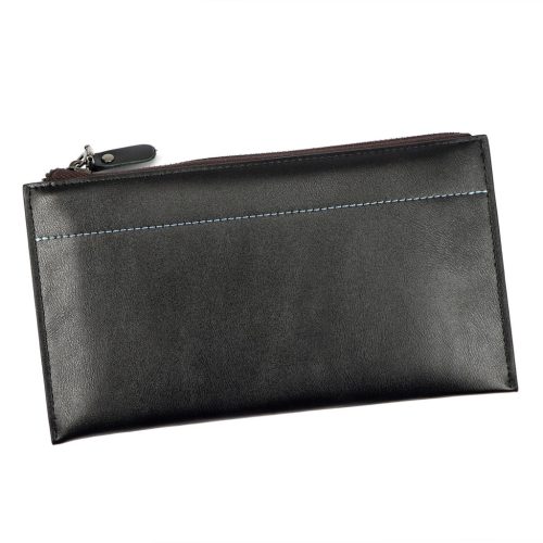 Milano Design SF-1812-2 fekete női rostbőr pénztárca 21.5 x 12 x 3 cm