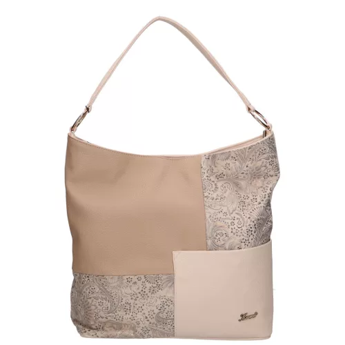 Karen 2499 bézs-drapp női válltáska 35 x 34 x 13 cm