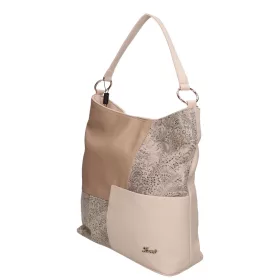 Karen 2499 bézs-drapp női válltáska 35 x 34 x 13 cm