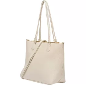   Pierre Cardin bézs rostbőr női kézitáska, válltáska 36 x 29 x 14 cm