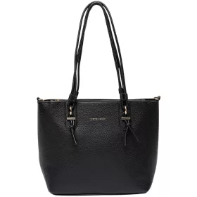   Pierre Cardin fekete rostbőr női kézitáska, válltáska 36 x 29 x 14 cm
