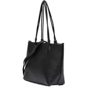   Pierre Cardin fekete rostbőr női kézitáska, válltáska 36 x 29 x 14 cm