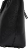 Pierre Cardin fekete rostbőr női kézitáska, válltáska 36 x 29 x 14 cm