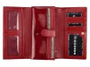 Gregorio PT-102 piros női bőr pénztárca 18.5 x 10 x 4 cm