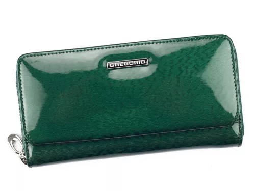 Gregorio PT-111 zöld női bőr pénztárca 19.5 x 9.5 x 3.8 cm