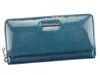 Gregorio PT-111 kék női bőr pénztárca 19.5 x 9.5 x 3.8 cm