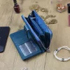 Gregorio PT-116 kék női bőr pénztárca 16.5 x 9.5 x 4 cm