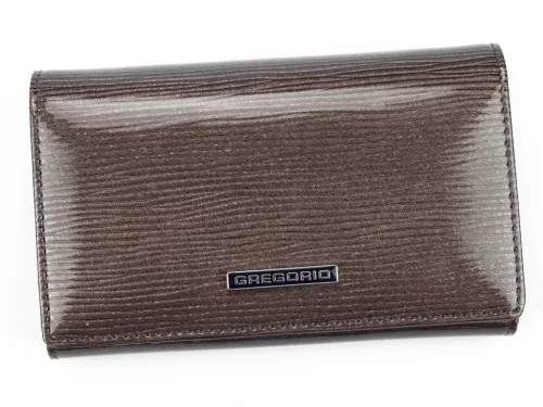 Gregorio LN-101 mogyoróbarna női bőr pénztárca 15.5 x 9.5 x 3.5 cm 